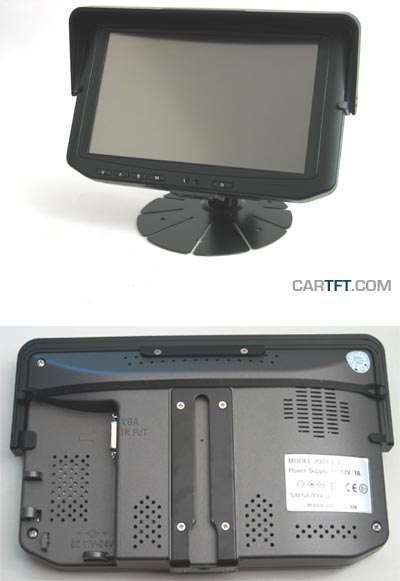 700TS -- TFT 7" -- VGA -- Touchscreen <b>USB</b> -- <b>SunShield</b> [Schwarz] (Mindestbestellmenge : 100 Stck)