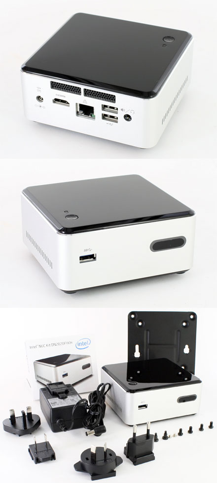 Intel DN2820FYKH NUC (Intel Celeron N2820 CPU 2x 2.4Ghz, HDMI, IR, WLAN/BT, 2.5" HDD/SSD support)