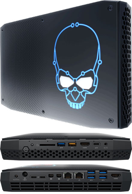 Intel NUC8i7HVK (Intel Core i7-8809G 4x 3.10GHz, Radeon RX Vega M, 2x HDMI, 2xdP, 2x M.2)